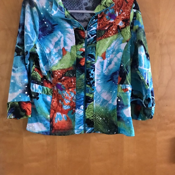 Toni Morgan Jackets & Blazers - Colorful women’s Floral Jacket